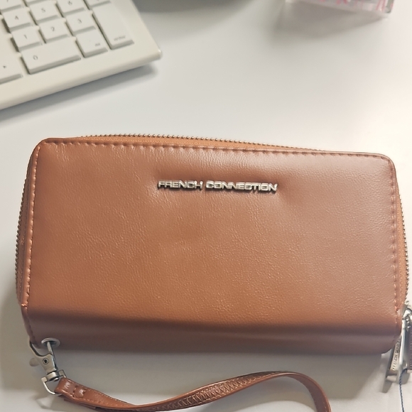 French Connection Tan Leather Wallet - Picture 1 of 4